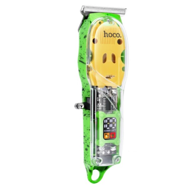 Hoco Transparent Hair Clipper, Green - DAR12