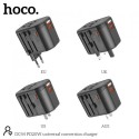 Hoco PD20W Three Ports Fast Universal Travel Conversion Wall Charger - DC44