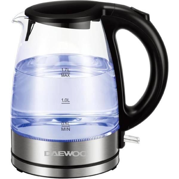 Daewoo 1.7Liters Capacity, 2200Watts Glass Kettle - DEK 1218
