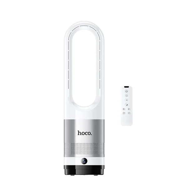 Hoco Silent Air Circulation Floor to Ceiling Leafless Electric Fan - DF14