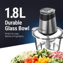 Daewoo 500Watts, 1.8Liter Capacity, Glass Bowl Food Chopper - DFC 217A