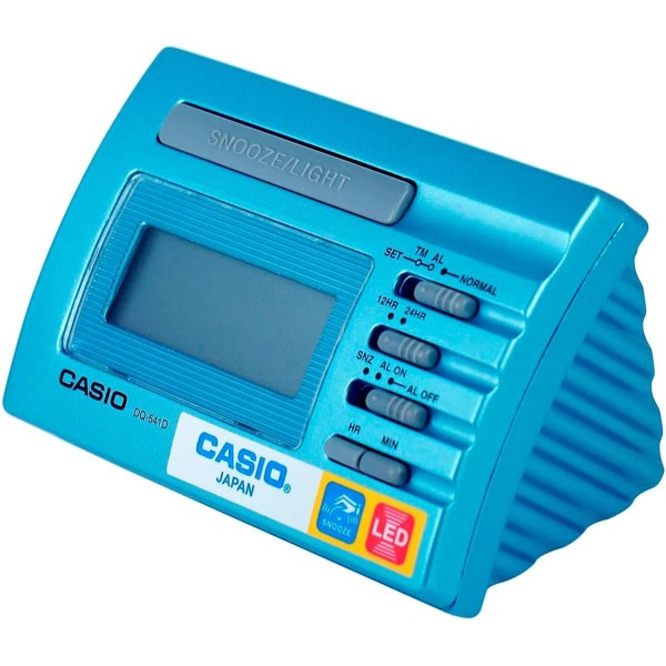 Casio Digital Travel Alarm Clock, Blue - DQ-541D-2RDF
