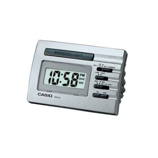 Casio Digital Travel Alarm Clock, Grey - DQ-541D-8RDF