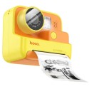 Hoco Dual Lens Children Printing Camera, Yellow - DV200