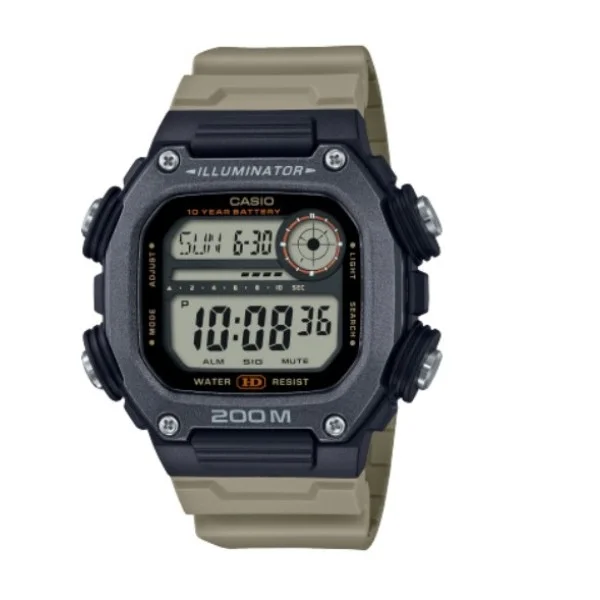 Casio Brown Digital Silicone Strap Watch for Men - DW-291HX-5AVDF