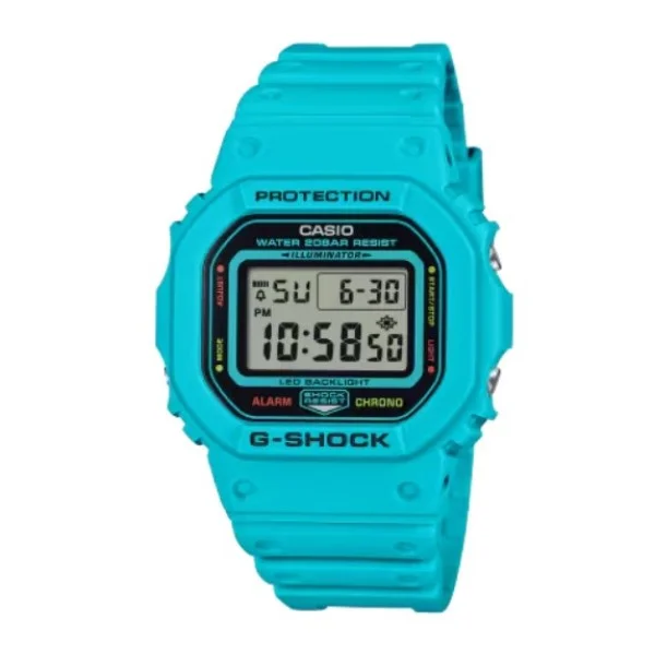 Casio G-Shock Blue Band Digital Watch for Unisex - DW-5600EP-2DR