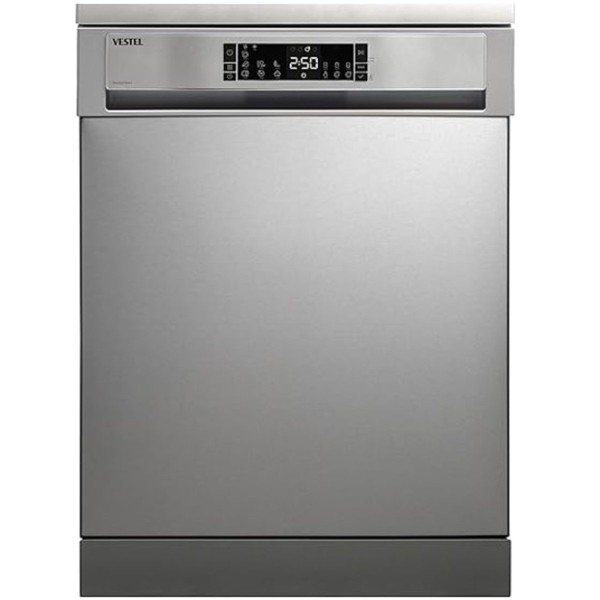 Vestel Free-Standing Dishwasher 7 Programs 15 Settings, Inox - DWA227B4X