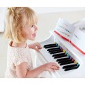 Hape Deluxe White Grand Piano Thirty Key Piano Toy - E0338-T