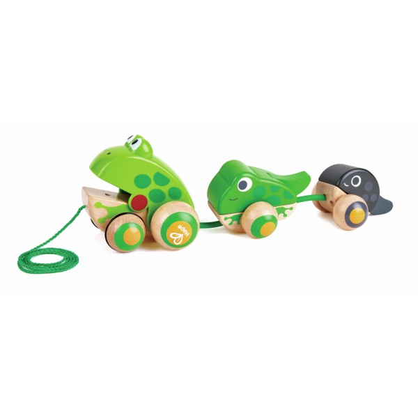 Hape Pull-Along Frog Family - E0365-T