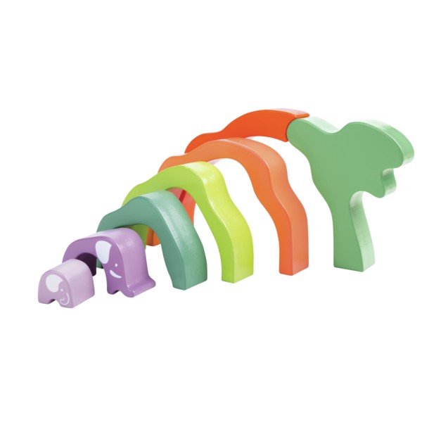 Hape Safari Elephant Stacking Blocks - E0489-T