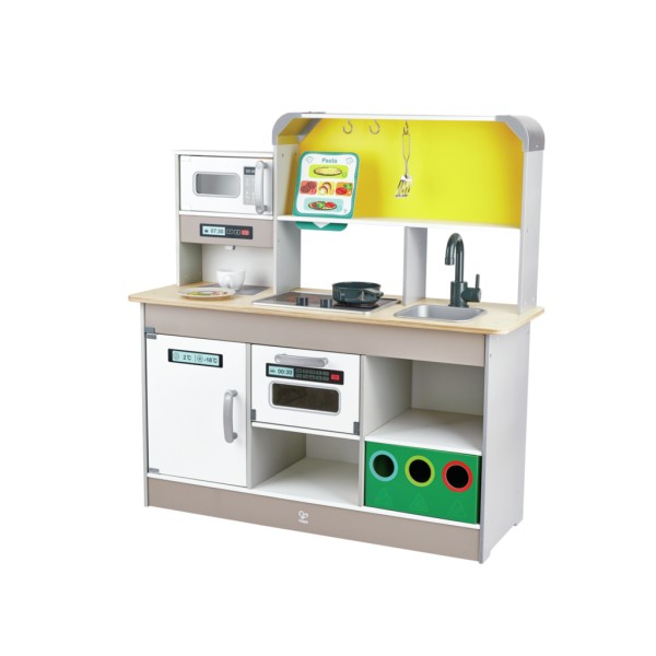 Hape Deluxe Kitchen Playset with Fan Fryer - E3177-T