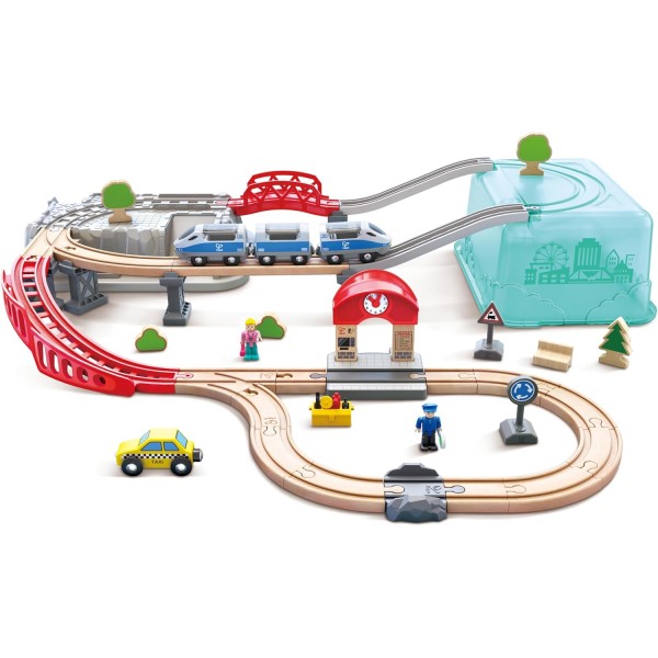 Hape City Train Bucket Set - E3771-T