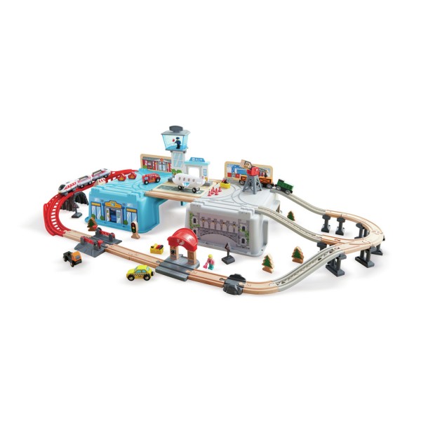 Hape Mega Metropolis Train Bucket Set - E3773-T