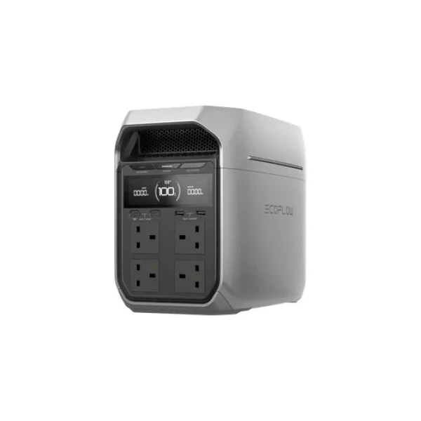 EcoFlow Delta 3 Plus Portable Power Station 1024Wh capacity, 1800W rated output,with 2400W (3600W surge) using X-Boost - EF-DL-H10-4