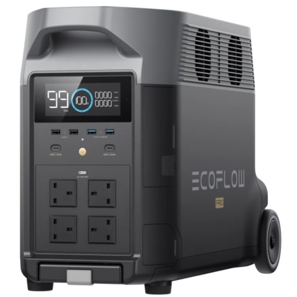 EcoFlow DELTA Pro Portable Power Station 3600Wh capacity 3600Wh output, X-Boost up to 4500W - EFD500