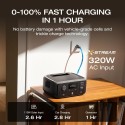 EcoFlow RIVER 3 Portable Power Station 245Wh Capacity, 300W rated output, X-Boost up to 600W -EFR705