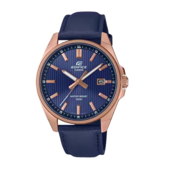 Casio Edifice Leather Band Analog Watch for Men - EFV-150CL-2AVUDF