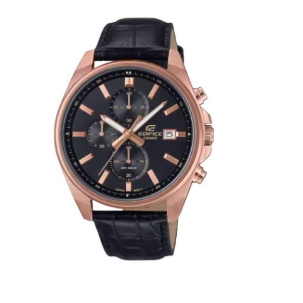Casio Edifice Standard Chronograph Leather Band Watch for Men - EFV-610ECL-1AUDF