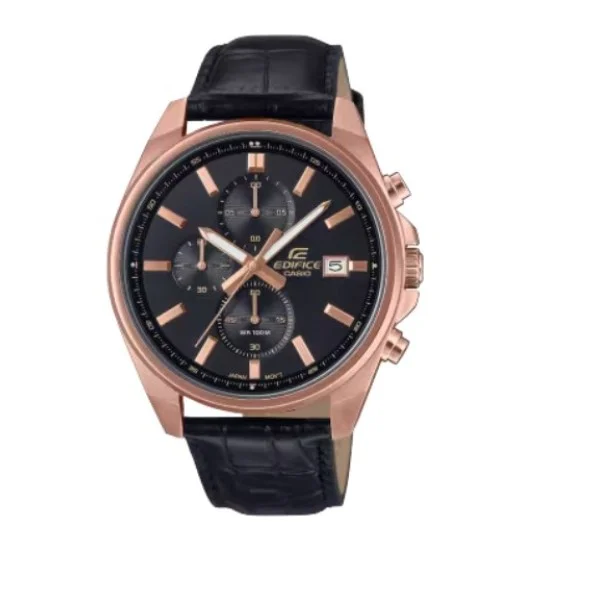 Casio Edifice Standard Chronograph Leather Band Watch for Men - EFV-610ECL-1AUDF