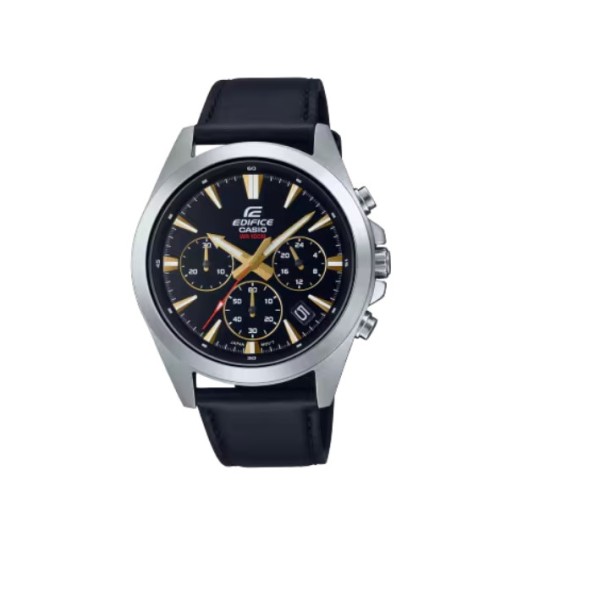 Casio Edifice Standard Chronograph Leather Band Watch for Men - EFV-630L-1AVUDF