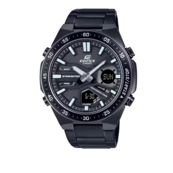 Casio Edifice Analog-Digital Black Band Watch for Men - EFV-C110DC-1ADF