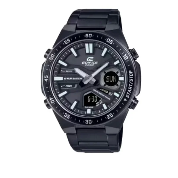 Casio Edifice Analog-Digital Black Band Watch for Men - EFV-C110DC-1ADF