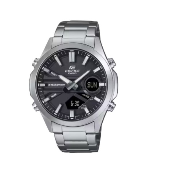 Casio Edifice Analog-Digital Stainless-Steel Watch for Men - EFV-C120D-1ADF