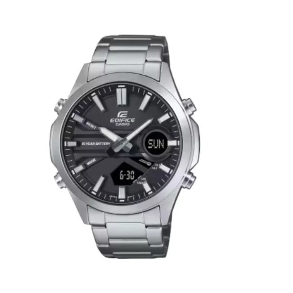 Casio Edifice Analog-Digital Stainless-Steel Watch for Men - EFV-C120D-1ADF