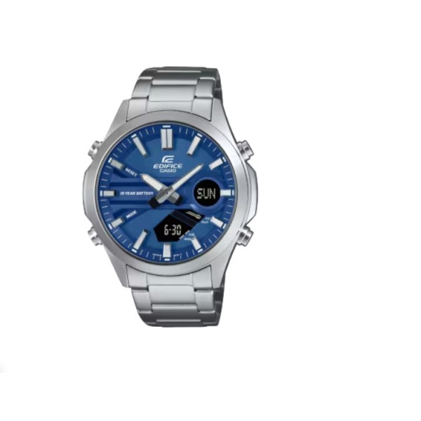 Casio Edifice Analog-Digital Stainless-Steel Watch for Men - EFV-C120D-2ADF