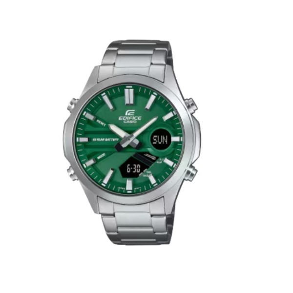 Casio Edifice Analog-Digital Stainless-Steel Watch for Men - EFV-C120D-3ADF