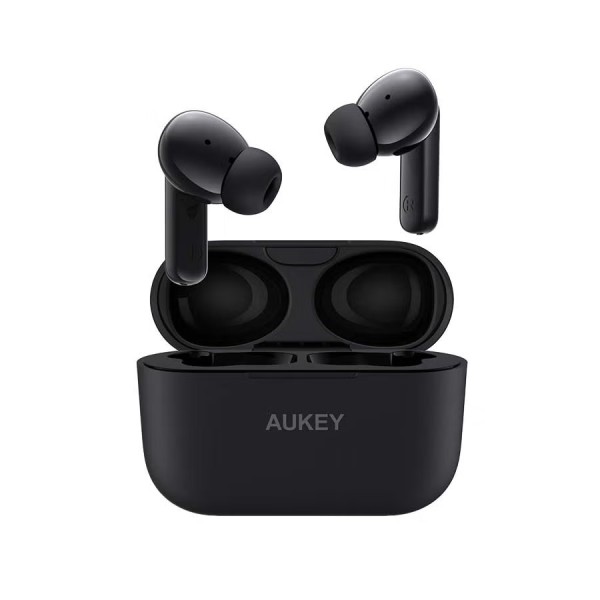 Aukey True Wireless Earbuds with ANC Active Noise Cancellation, Black - EP-M1NC-BK