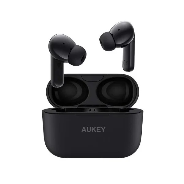 Aukey True Wireless Earbuds with ANC Active Noise Cancellation, Black - EP-M1NC-BK