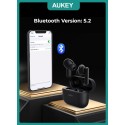 Aukey TWS True Wireless Bluetooth Earbuds, Black - EP-M1S-BK