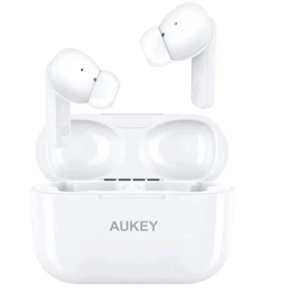 Aukey TWS True Wireless Bluetooth Earbuds, White - EP-M1S-WH