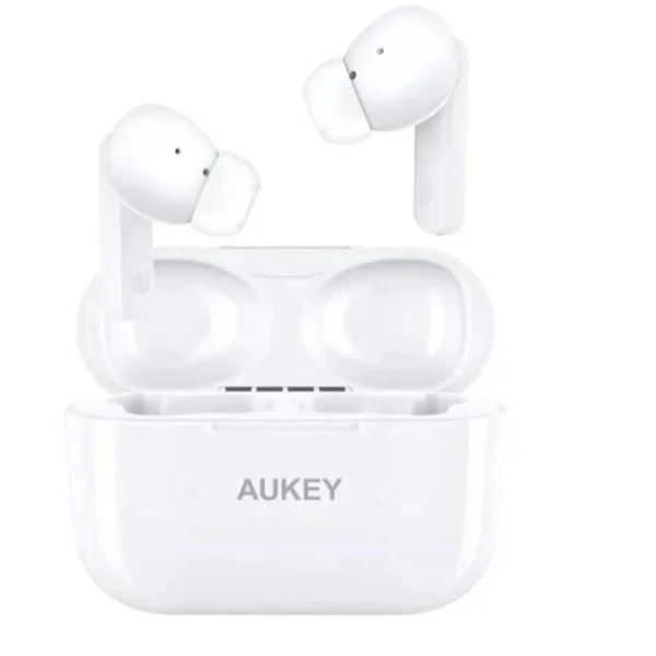 Aukey TWS True Wireless Bluetooth Earbuds, White - EP-M1S-WH