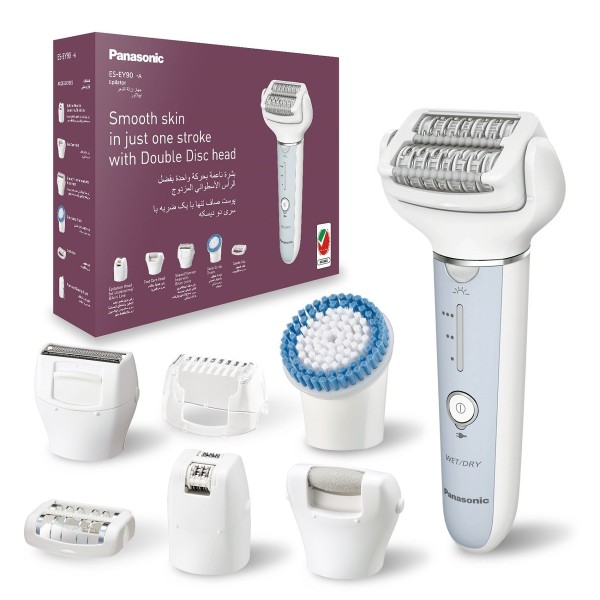 Panasonic Wet & Dry Cordless Epilator, 8 Attachments - ES-EY90-A423