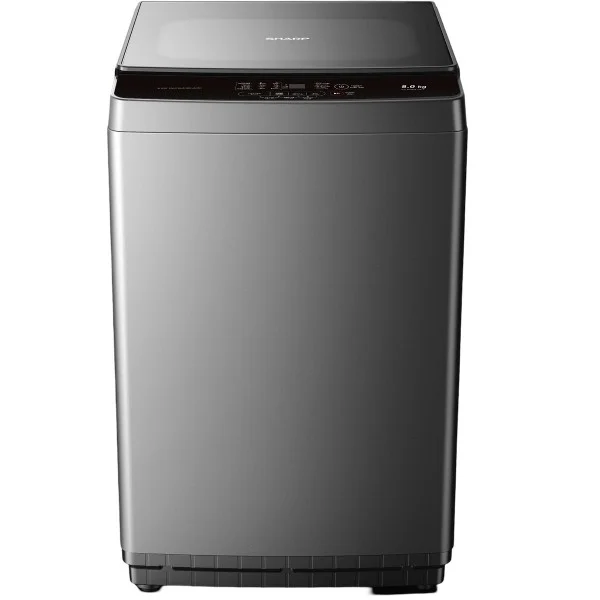 Sharp Top Load Washer 8kg 700RPM, Dark Silver - ES-MS85CZK-I