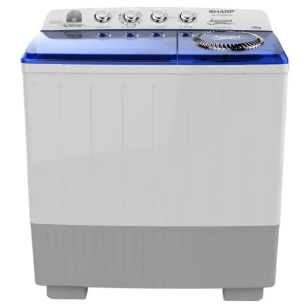 Sharp Twin Tub Washer 18kg Dryer 12kg, White - ES-T1812APK-Z