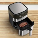 Tefal 1550Watts, 4.2L Capacity, Easy Fry & Grill Digital 2-in-1 Air Fryer, Black/Silver - EY505D27