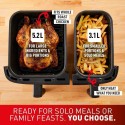 Tefal 8.3L Capacity Dual Zone Digital Air Fryer, Black - EY901840