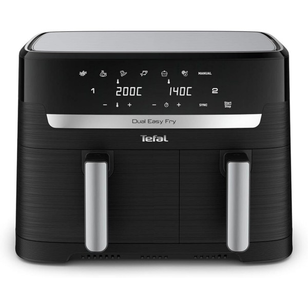 Tefal 8.3L Capacity Dual Zone Digital Air Fryer, Black - EY901840