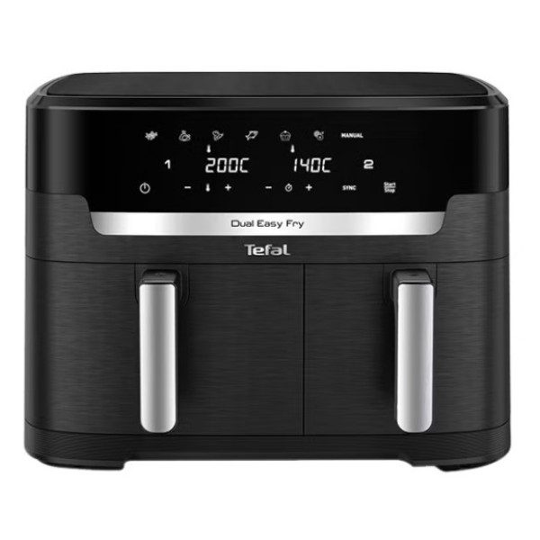 Tefal Easy Fry Dual XXL, 11L Capacity, Air Fryer, Black - EY9428G0
