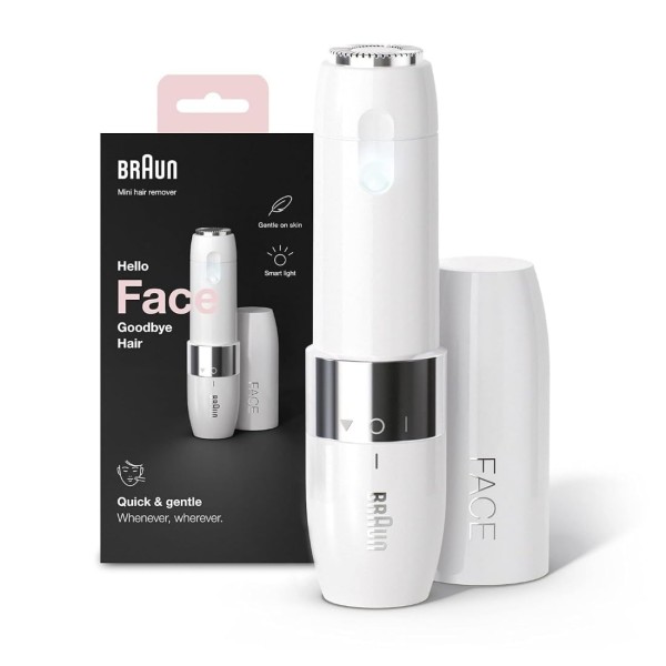 Braun Face Mini Hair Removal Machine, White - FS1000