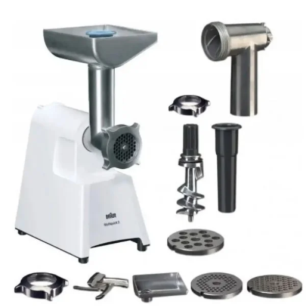 Braun MultiQuick 3 Meat Mincer, 1300 Watt, White - G1300