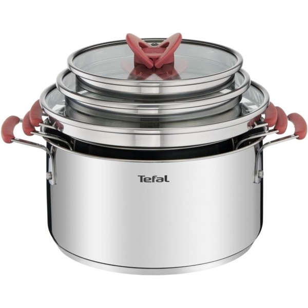 Tefal Opti'Space Set of 3 Saucepans - G720S674