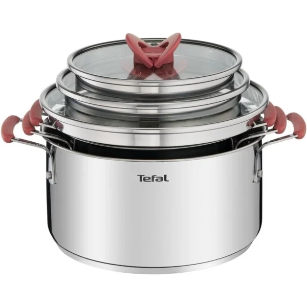 Tefal Opti'Space Set of 3 Saucepans - G720S674
