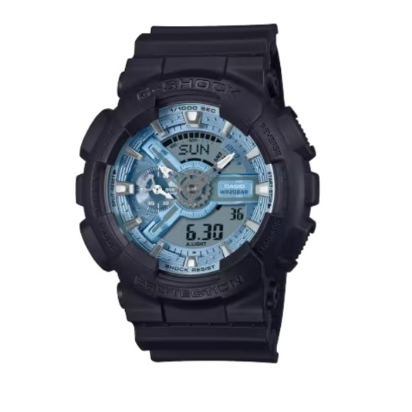 Casio G-Shock Analog-Digital Black Band Watch for Men - GA-110CD-1A2DR