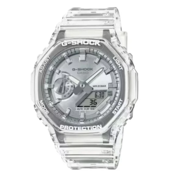 Casio G-Shock Transparent Strap Analog-Digital Watch for Men - GA-2100BM-7A8DR