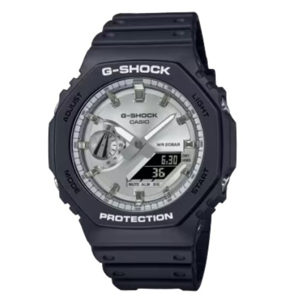 Casio G-Shock Silver Analog-Digital Watch for Men - GA-2100SB-1ADR