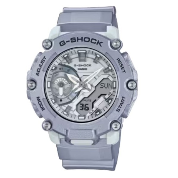 Casio G-Shock Grey Dial Analog-Digital Watch for Men - GA-2200FF-8ADR